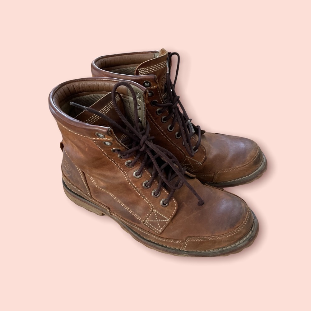 Brown Timberland boots mens size 11